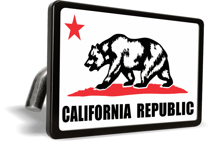 California State Flag (Color) - Trailer Hitch Cover (wbr)